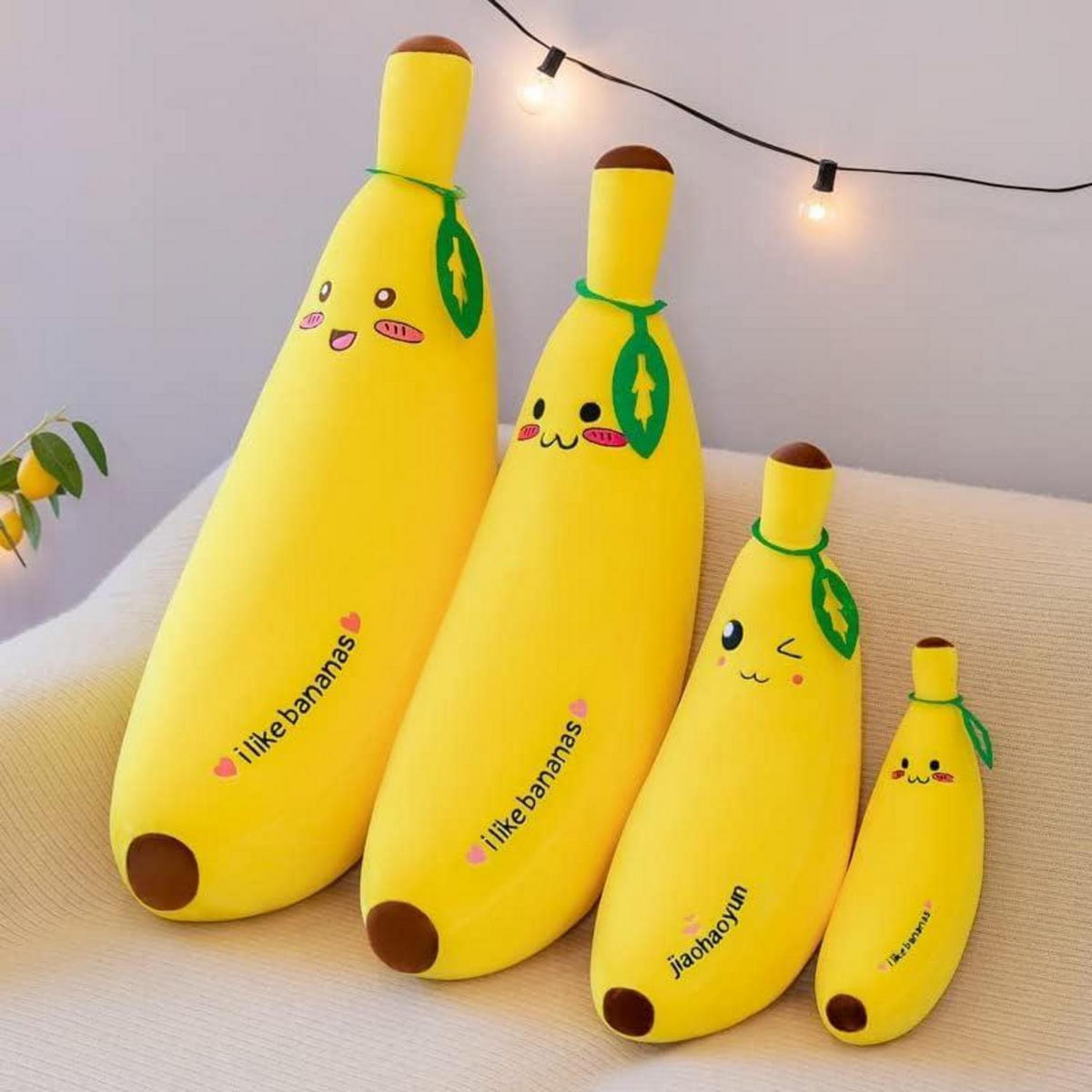 PLÜSCHKISSEN Banane 35 cm - Gelb, Textil (10/40cm)