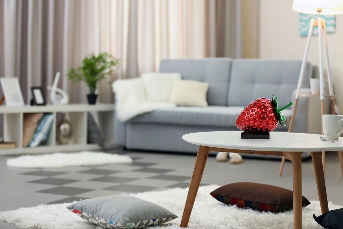 SKULPTUR Grün 26/20 cm - Rot/Grün, Stein (2.3/20/36cm) - KUNSTLOFT