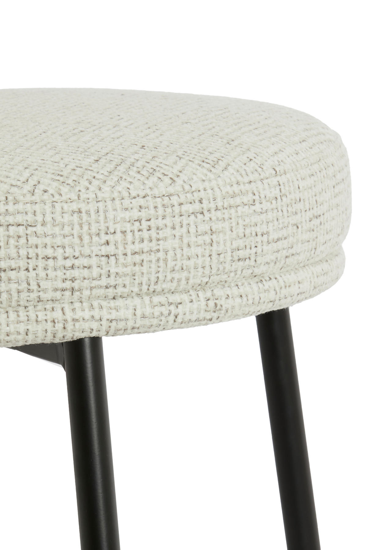 ESSZIMMERSTUHL Harvie Weiß 57/55/77 cm - Weiß, Textil (55/77/57cm) - Light & Living