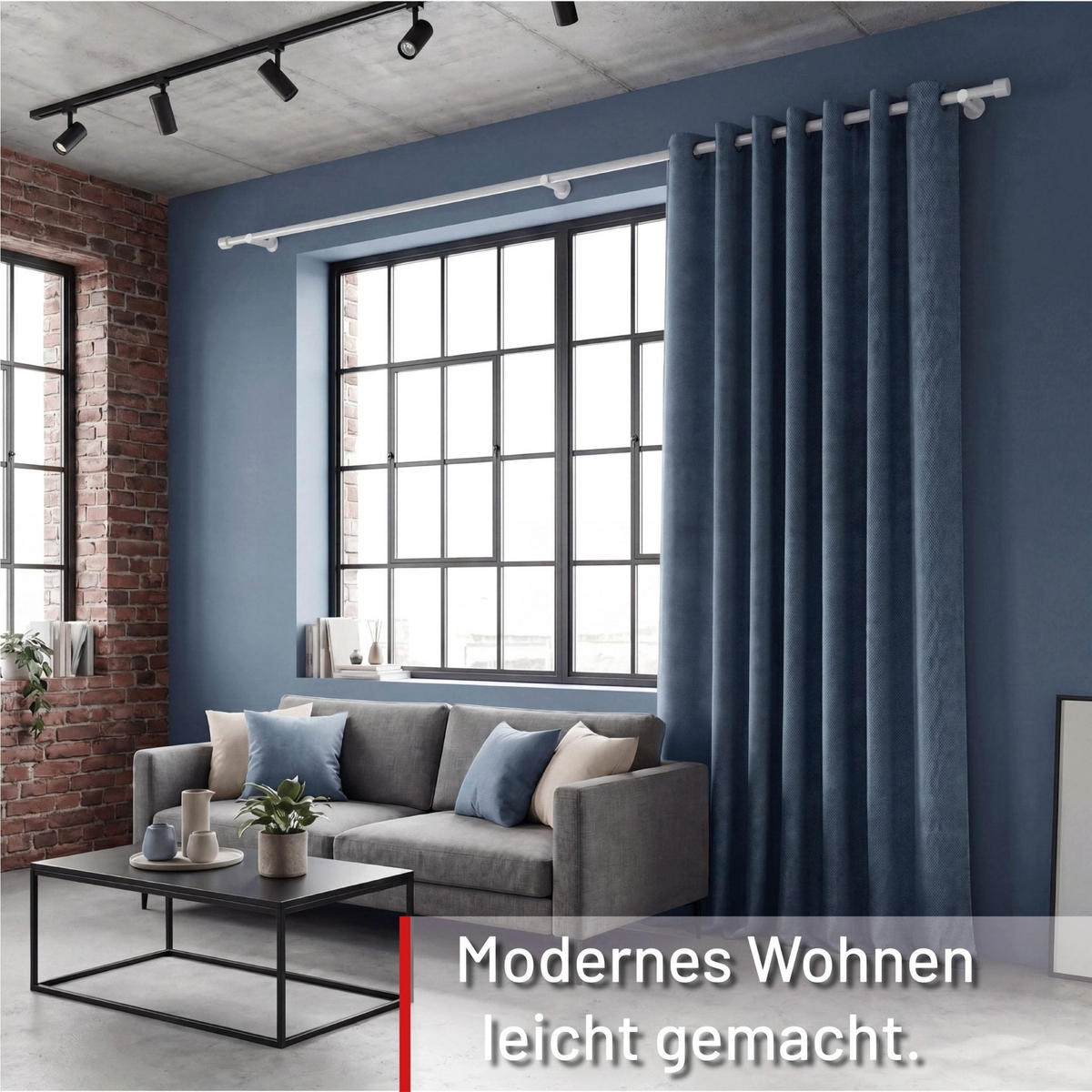 GARDINENSTANGE auf Maß 1-lauf Wandmontage Kappe 140cm - Weiß, Metall (140cm) - Deco-Raum