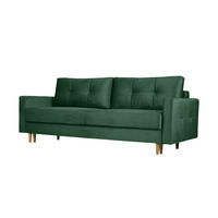 SCHLAFOSOFA Floro 3-Sitzer Stoff Monolith Grün - Grün, Holz/Textil (227/92/98cm) - Kaiser Möbel