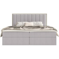 BOXBETT Togents Grau Chenille hydrophob 140x200 cm - Grau, Textil (140/200cm) - Selsey