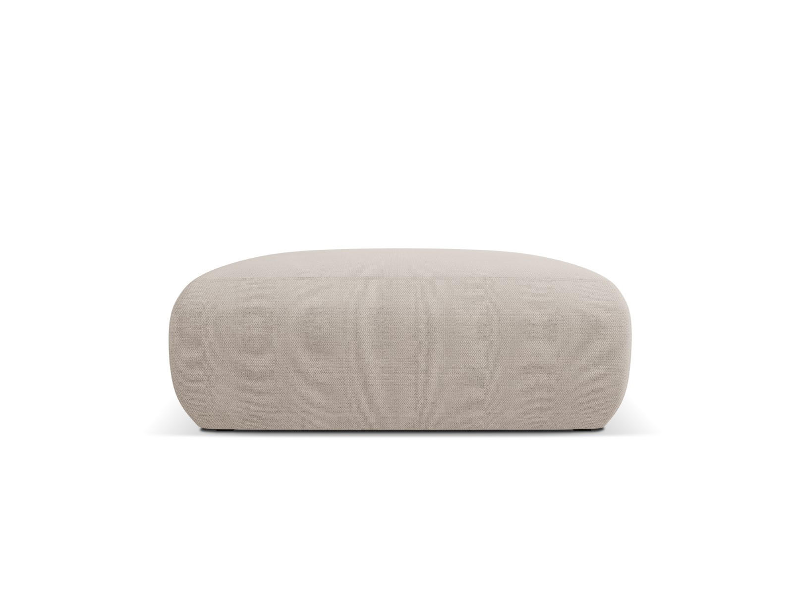 POUF Molino aus strukturiertem Stoff beige - Beige, Textil (100/36/100cm) - Micadoni