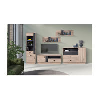 WOHNZIMMER Set – ALLMO System – Eichefarben - Eichefarben, Holzwerkstoff (60/195/40cm) - hi-markt