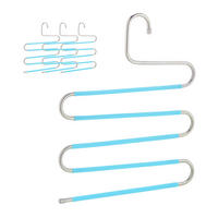 4XVEČNAMENSKI hlačnik - večbarvno, kovina/umetna masa (32.5/38/1cm) - Relaxdays