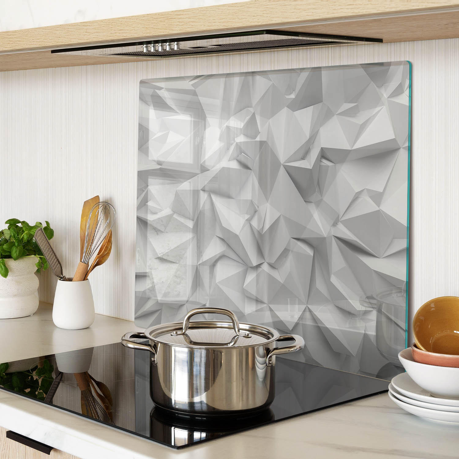 GLASPLATTE 60x52 cm 3D - Orange, Glas (60/0.4/52cm) - TULUP