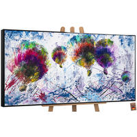 GEMÄLDE Freiflug Schattenfugenrahmen Schwarz 120x60 cm - Schwarz, Holz (120/60cm) - YS-art gallery