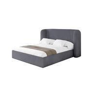 POLSTERBETT mit Bettkasten und Lattenrost, Boxbett ohne Matratze - ESTI 160x200 Dunkelgrau - Dunkelgrau, Holzwerkstoff/Textil (160/200cm) - ALTDECOR