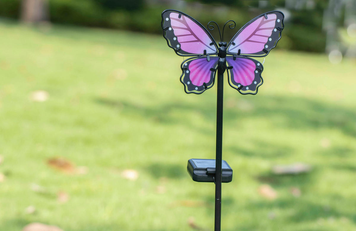 LED-SOLAR-GARTENSTÄBE - automatische Beleuchtung für stimmungsvolles Licht im Außenbereich, wetterbeständig - Weiß, Kunststoff (13/20/80cm) - Northpoint