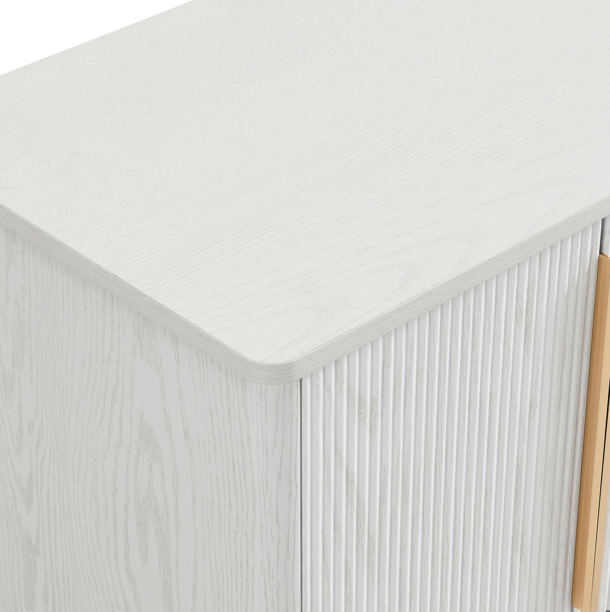 SCHUHSCHRANK aus MDF 60x40x61cm in Weiß Holzoptik mit offenen Fach - Weiß, Holzwerkstoff (60/61/40cm) - Modfu