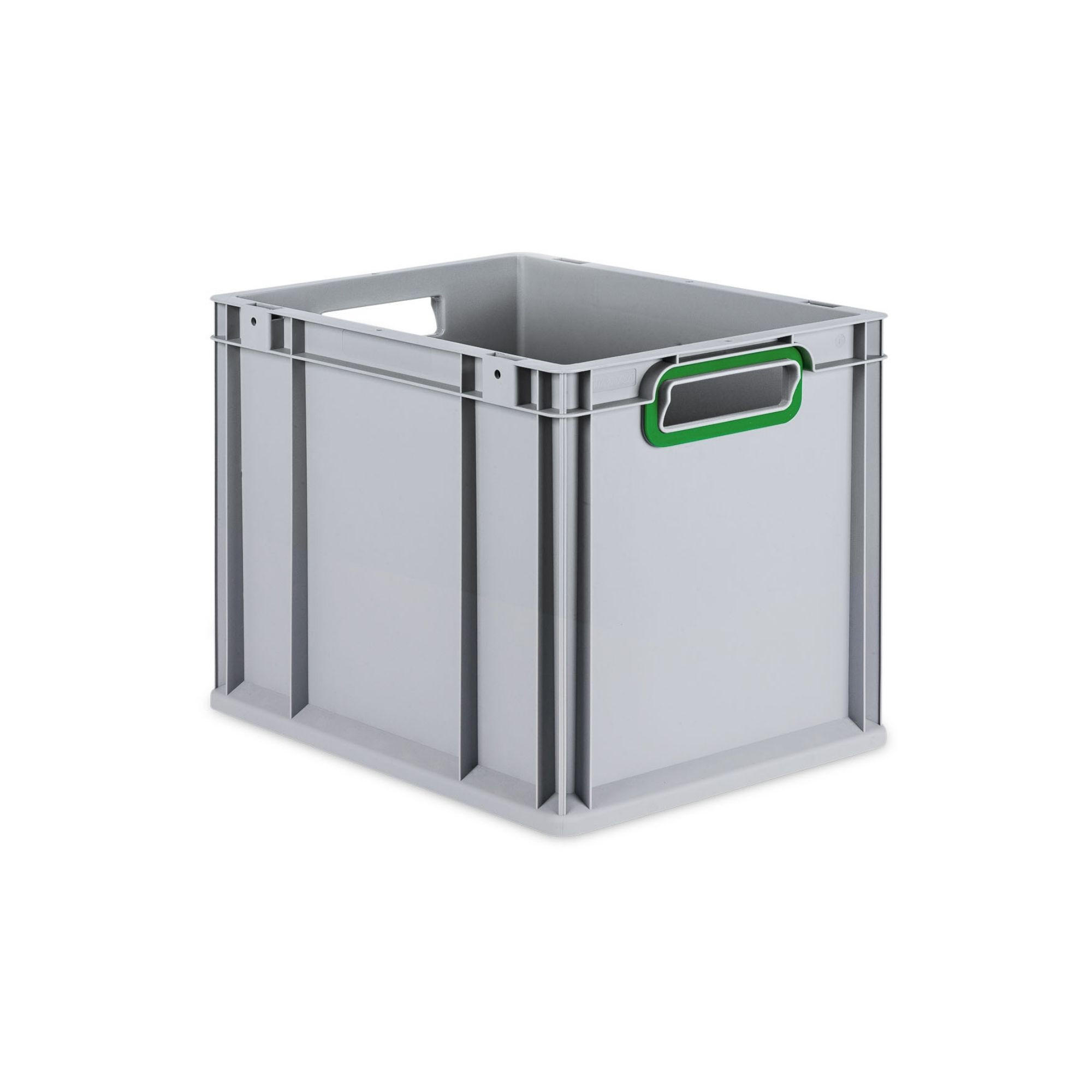 EUROBOX Nextgen Color 32x30x40cm 30 Liter Griffe Grün Offen - Grün, Kunststoff (30/32/40cm) - PROREGAL
