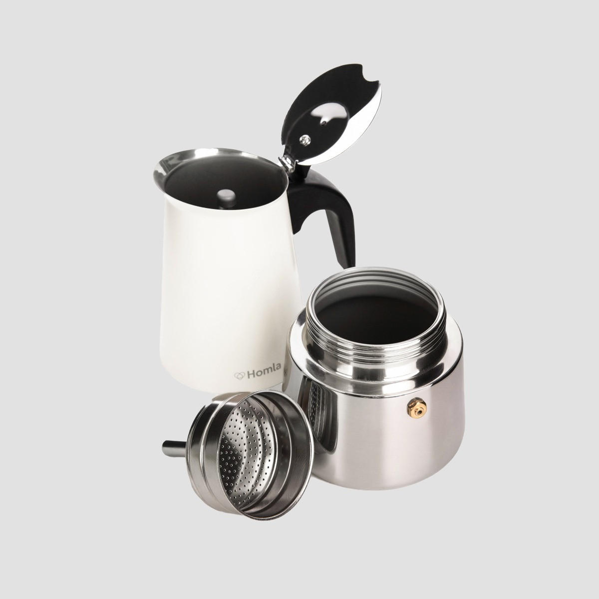 KAFFEEMASCHINE Astar Mokka Creme - Creme, Metall (10/19/20cm) - Homla