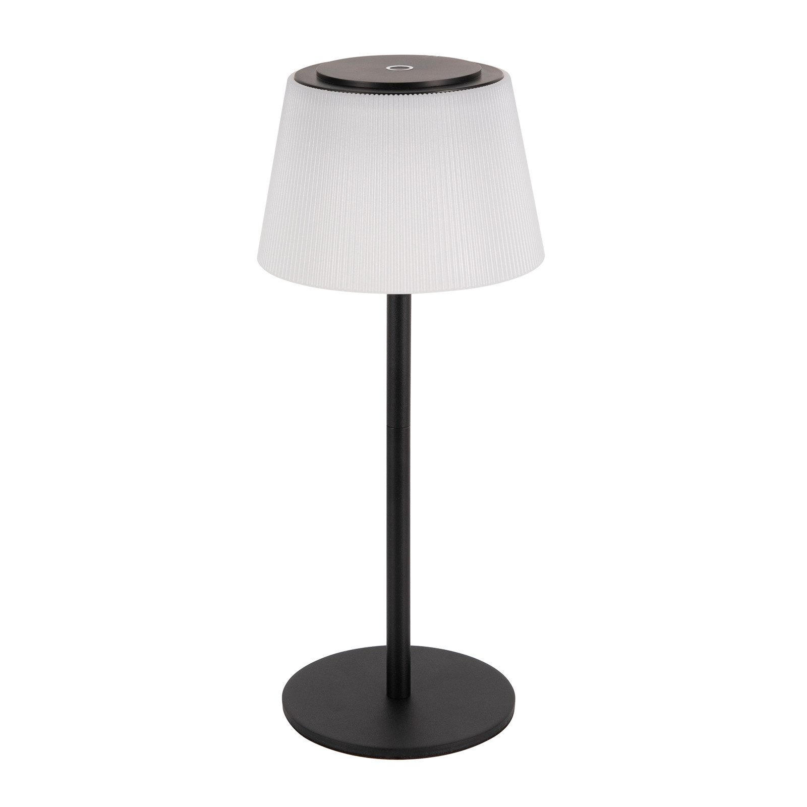LED-TISCHLEUCHTE Abderhalden 13/13/30.5cm - Schwarz, Kunststoff (13/13/30.5cm) - Nettlife