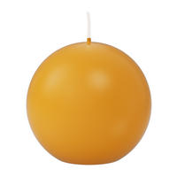 KUGELKERZEN Gelb Ø 80 mm, 6 Stück - Gelb, Paraffin (8/8/8cm) - Wiedemann Kerzen