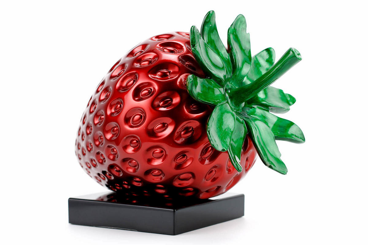 SKULPTUR Grün 26/20 cm - Rot/Grün, Stein (2.3/20/36cm) - KUNSTLOFT