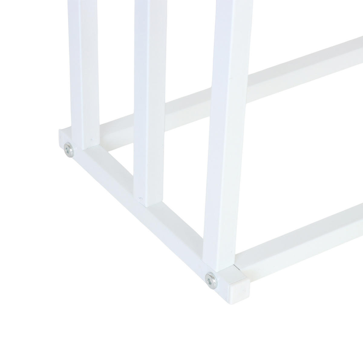 HANDTUCHHALTER - Weiß, Metall (44/86/21cm) - Relaxdays