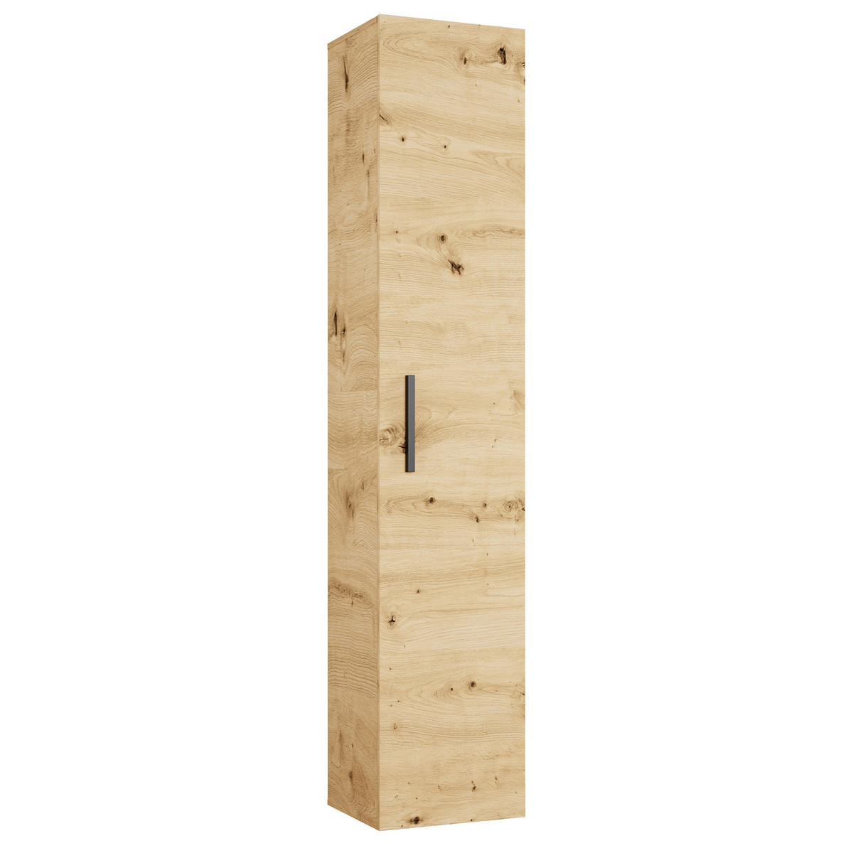 GARDEROBENSCHRANK MODULO 160,6/204/40 cm Modern Garderobe-Set Eiche Artisan - Schwarz/Eiche Artisan, Holzwerkstoff (160.6/204/40cm) - MASSENO
