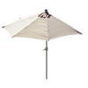 SONNENSCHIRM HALBRUND UV 50+ Cremeweiß - Weiß, Textil (285/145cm) - MCW