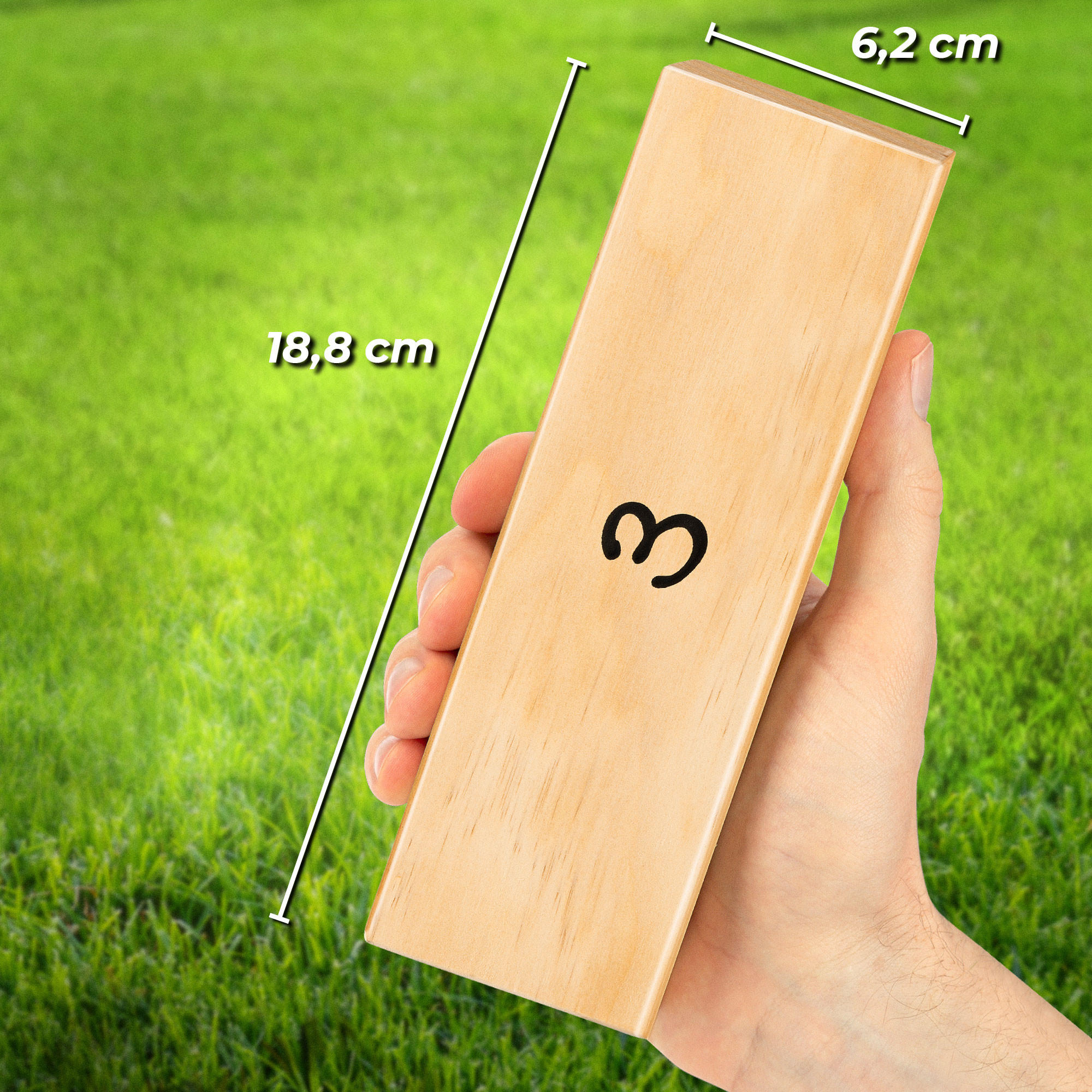 Thumbnail - Toyfel Wackelturm, Natur, Holz, vollmassiv, Zeichen/Symbole/Nummern/Buchstaben, 22x44 cm, kinder, unisex, Spielzeug, Kin...