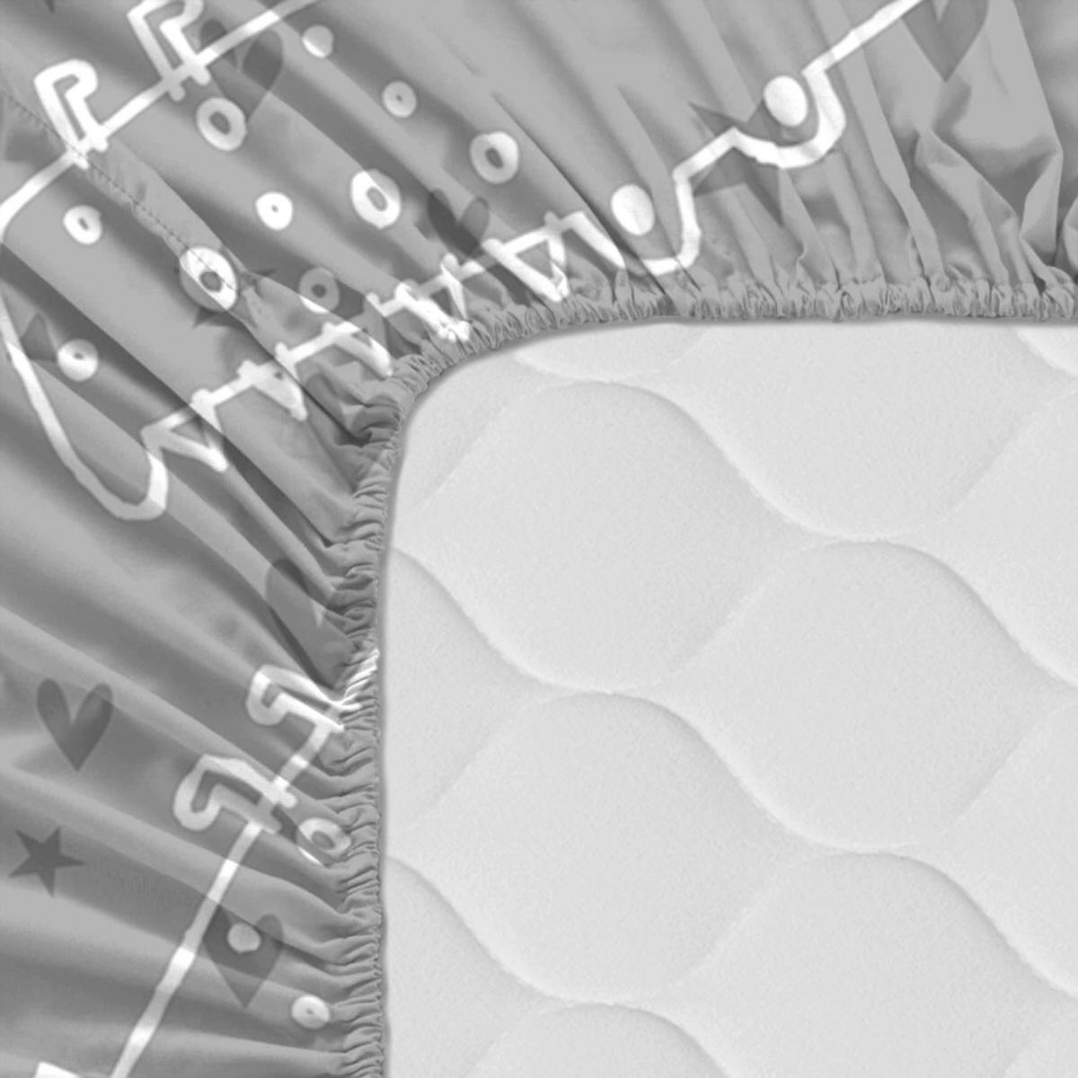 SPANNBETTTUCH best buddies 90x200x32 cm mehrfarbig - Multicolor, Textil (90/200cm) - Happy Friday