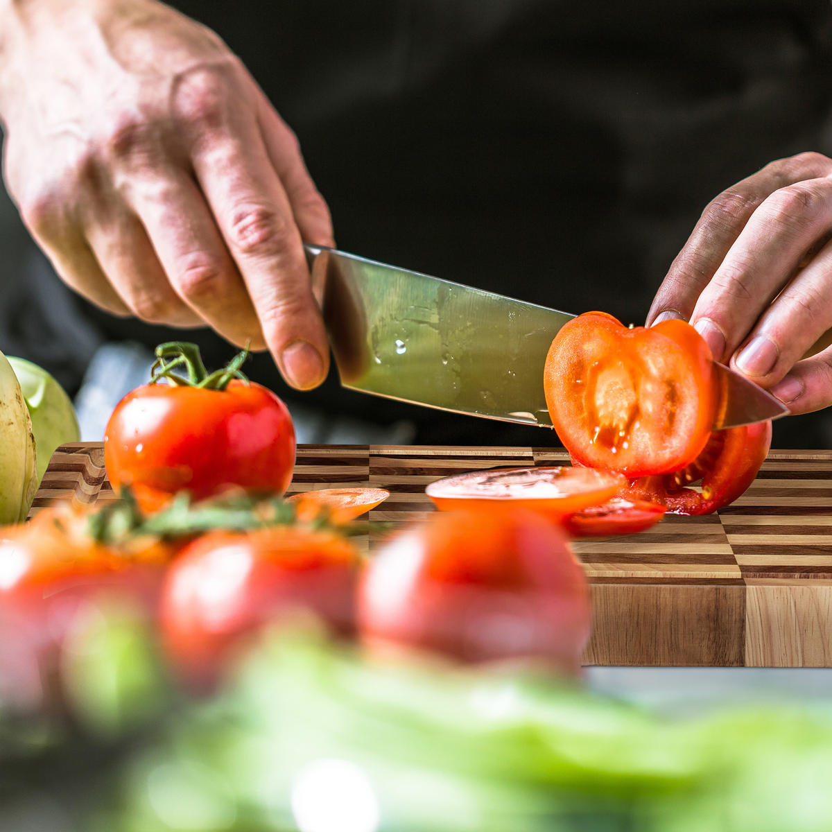 SCHNEIDEBRETT - Multicolor, Holz (40/30cm) - Relaxdays