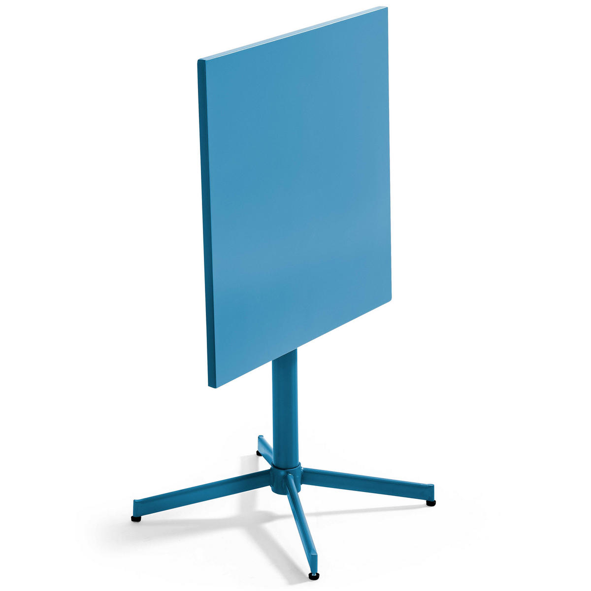 GARTENTISCH , klappbar, Pazifikblau - Blau, Metall (70/70/72cm) - Oviala