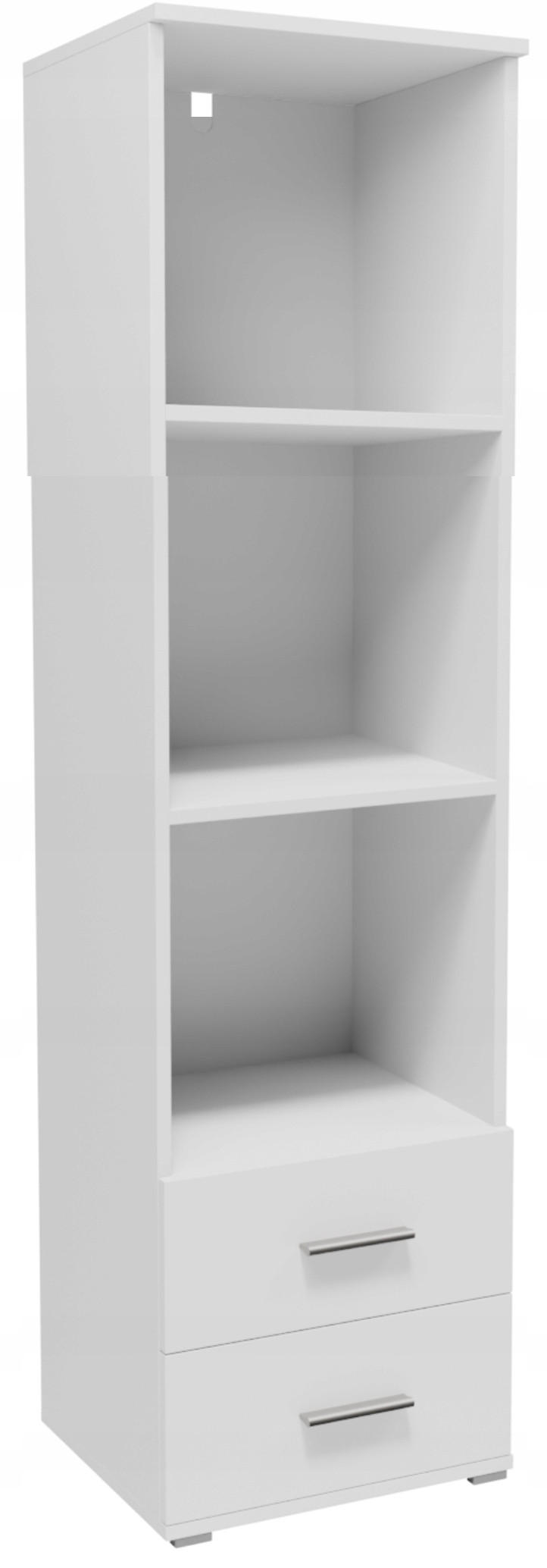 BÜCHERREGAL CR3-ST1 Weiß 40/34/130 cm - Weiß, Holzwerkstoff (40/130/34cm)