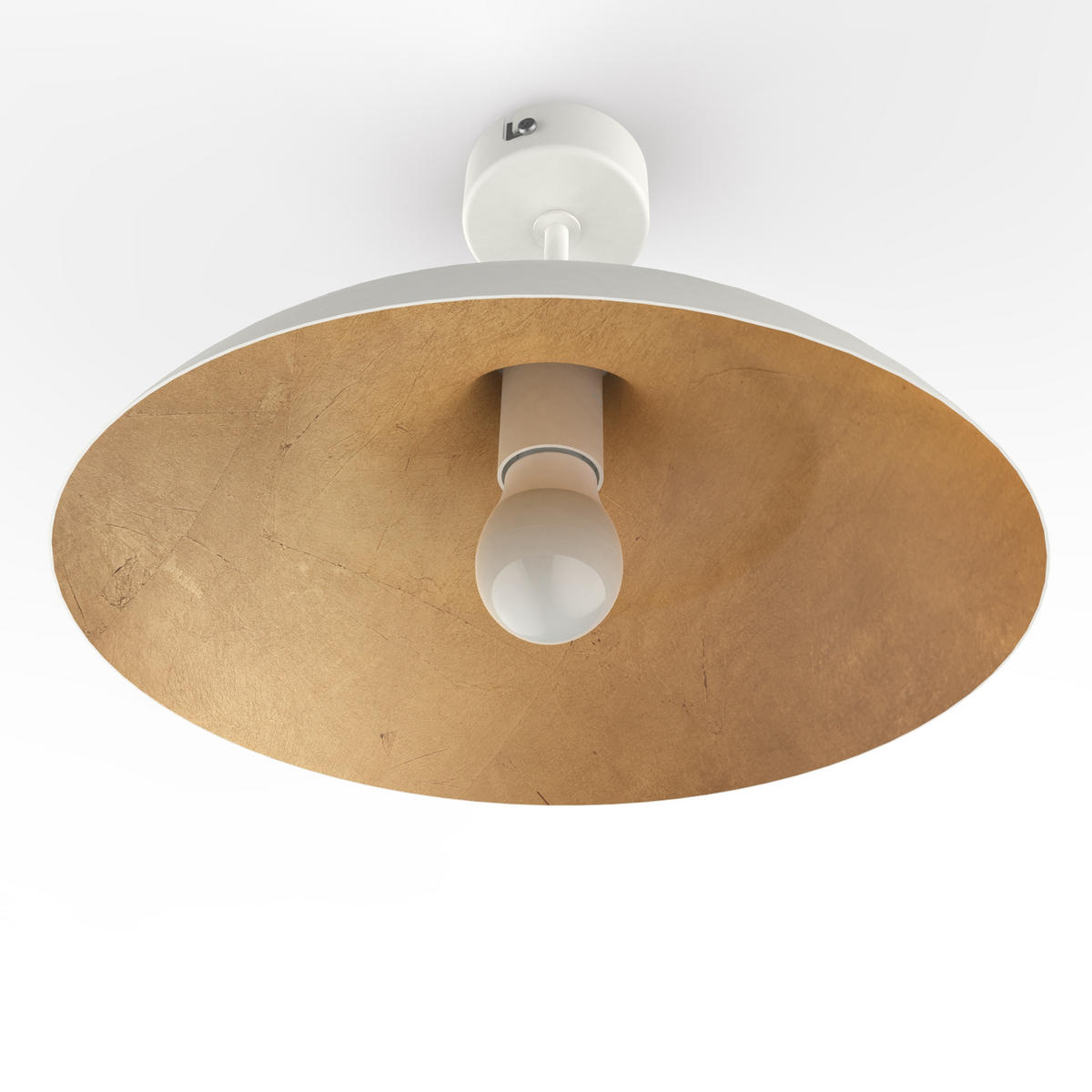 DECKENLEUCHTE Parigina - Goldfarben, Metall (40/40/23cm) - Lumicom
