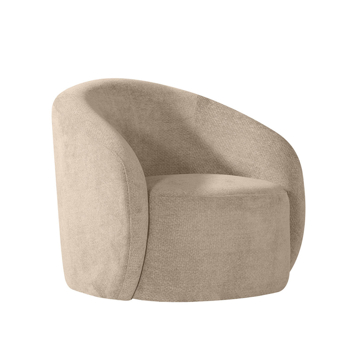 SESSEL Alby Beige 88/82/81 cm - Beige, Textil (82/81/88cm) - LABEL51