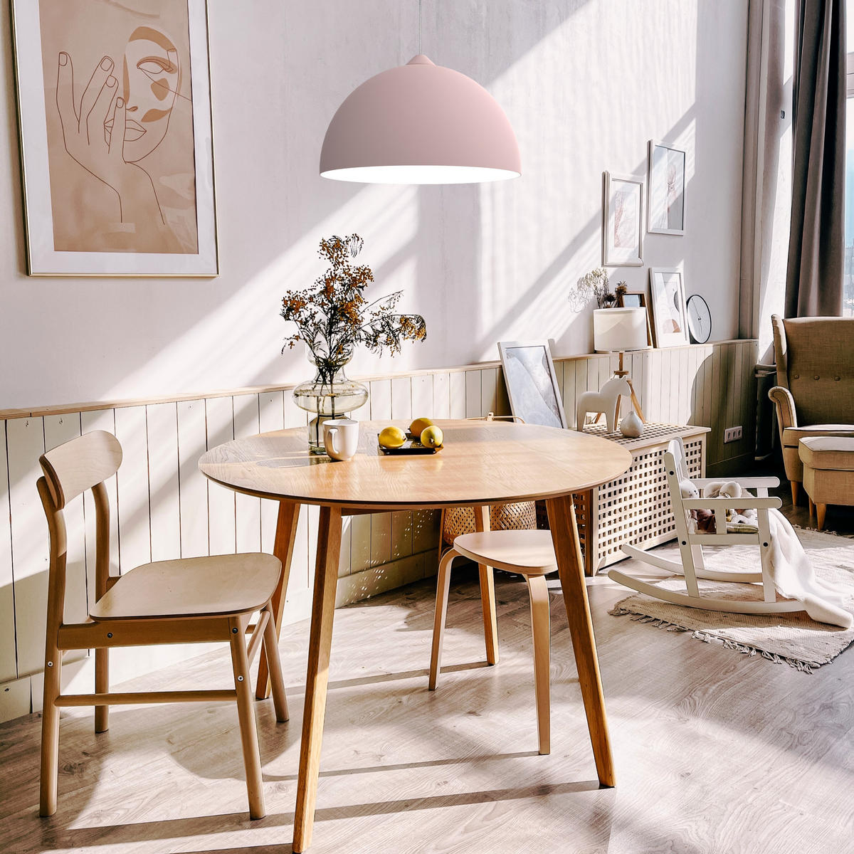 HÄNGELEUCHTE - Weiß, Metall (40/40/20cm) - Lumicom