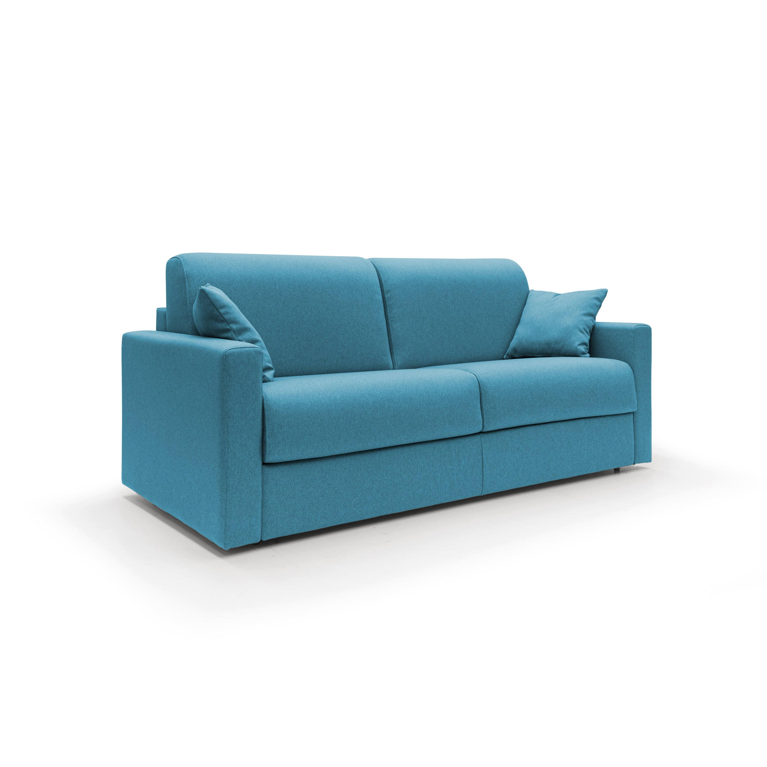 SCHLAFSOFA Chris - Hellblau, Textil (206/90/96cm) - Divani.store