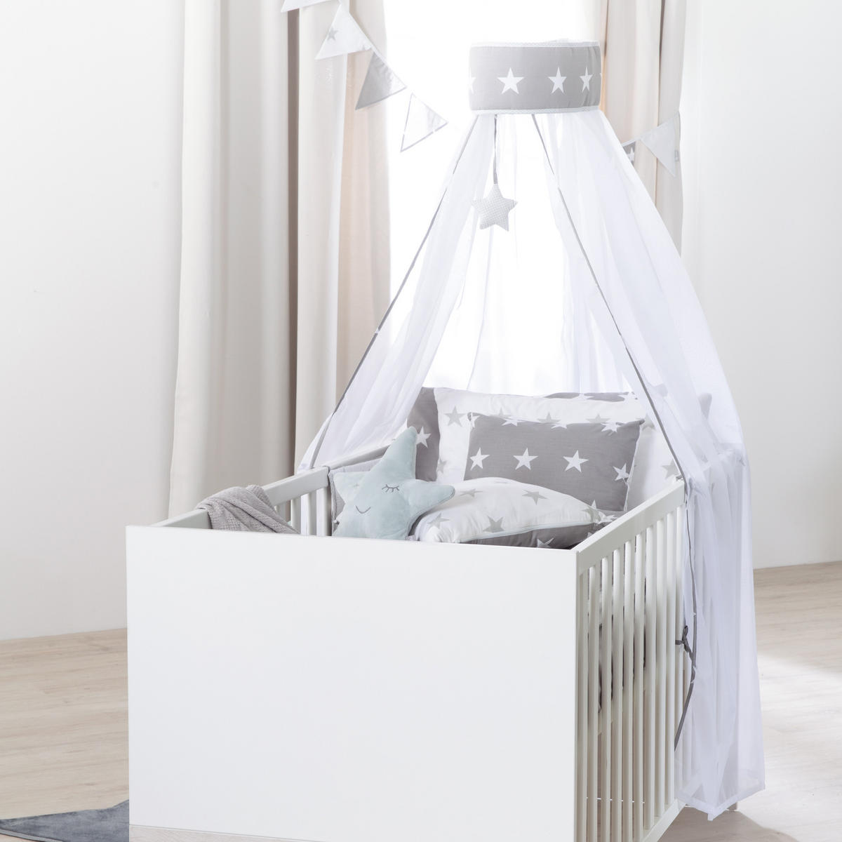 BABYBETT Julia 70 x 140 cm - Weiß, Holzwerkstoff (70/140cm) - Roba