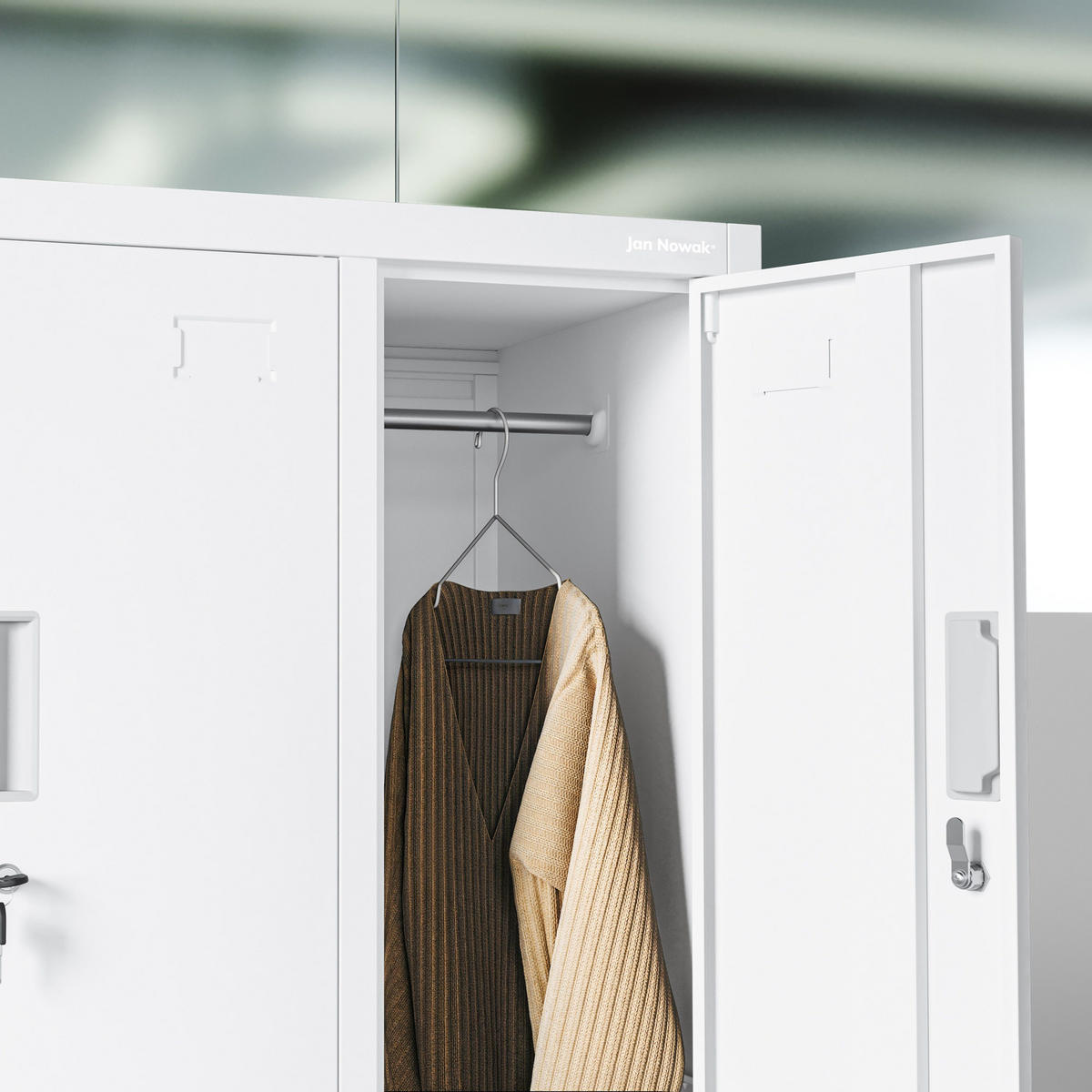 ARBEITSSCHUTZSCHRANK BARTEK 2 Plus - Weiß, Metall (56/172/45cm)