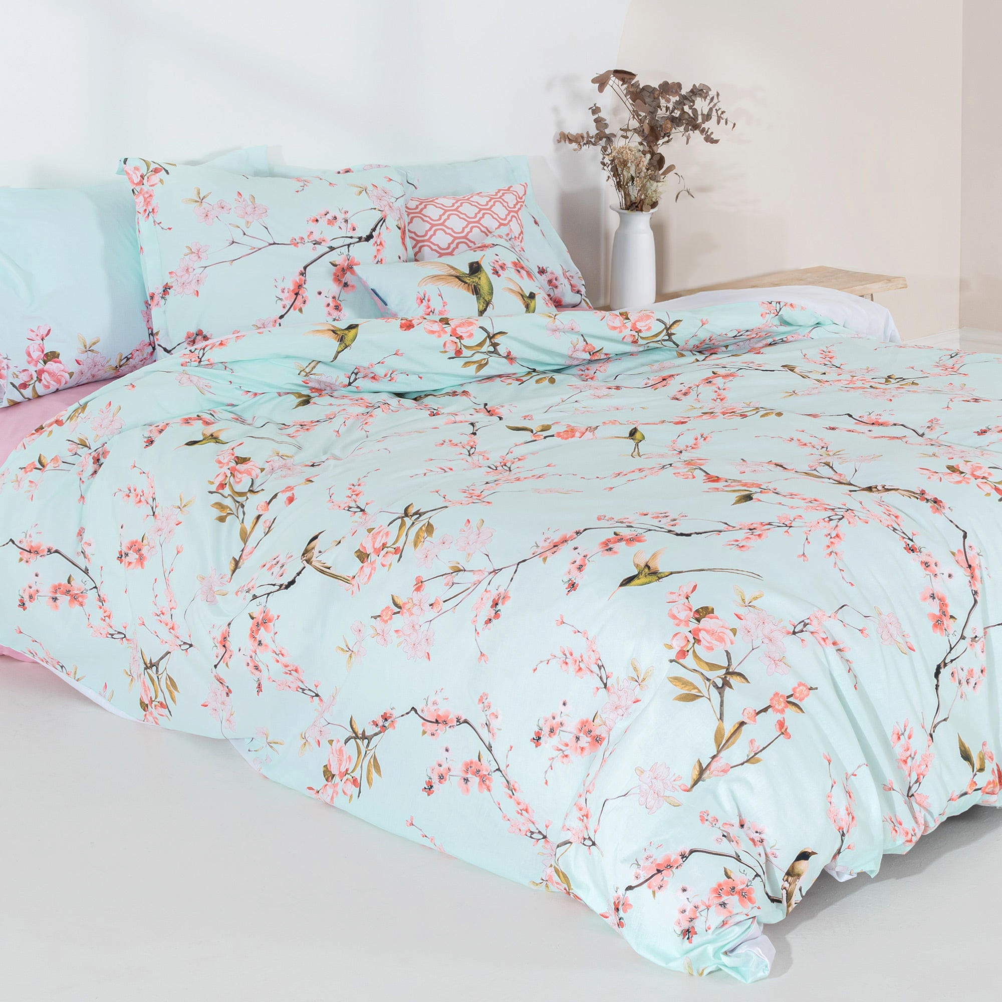 BETTBEZUG chinoiserie 135/140x200 cm (standardgrösse) mehrfarbig - Multicolor, Textil (140/200cm) - Happy Friday