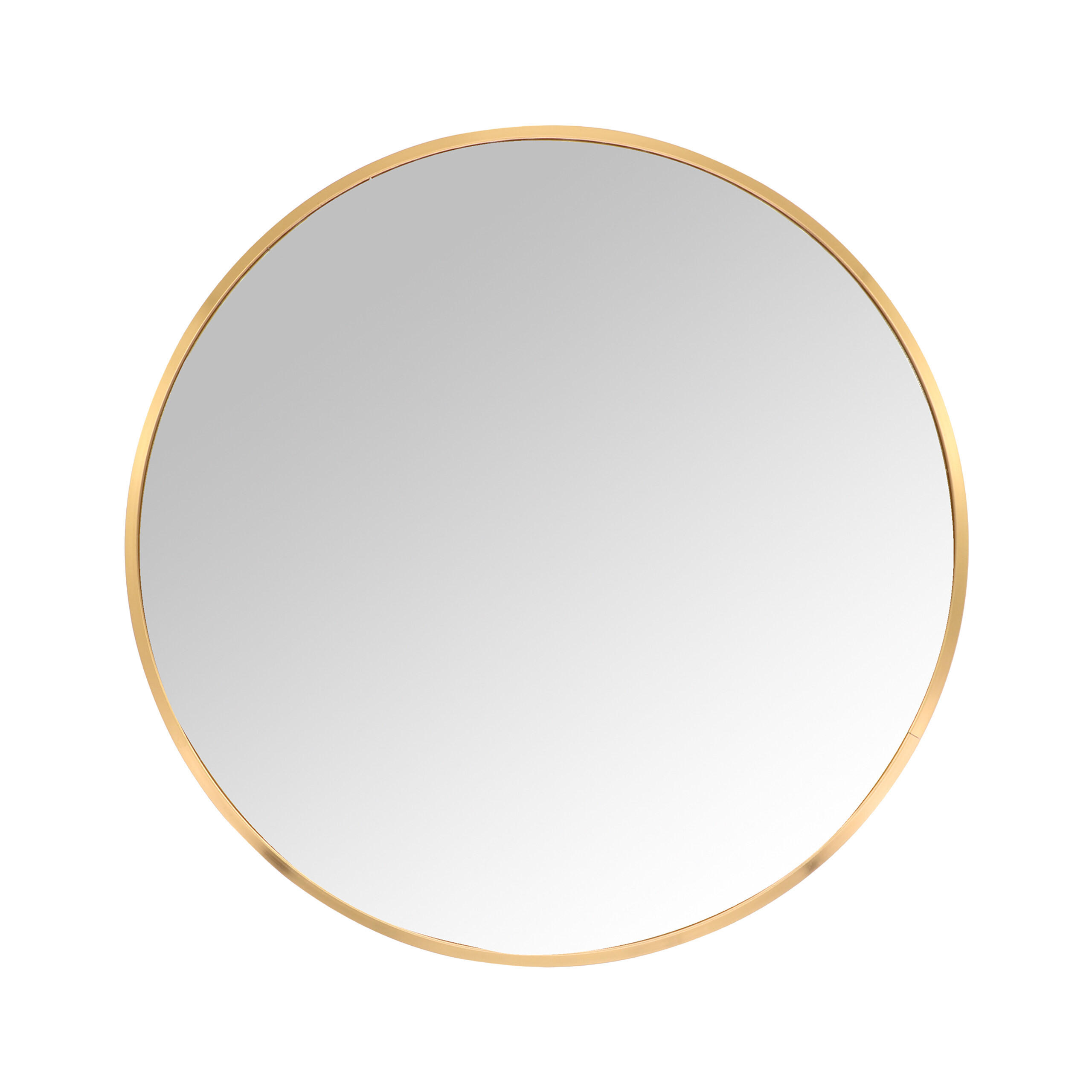 SPIEGEL - Goldfarben, Glas/Metall (40/40/3cm) - Relaxdays