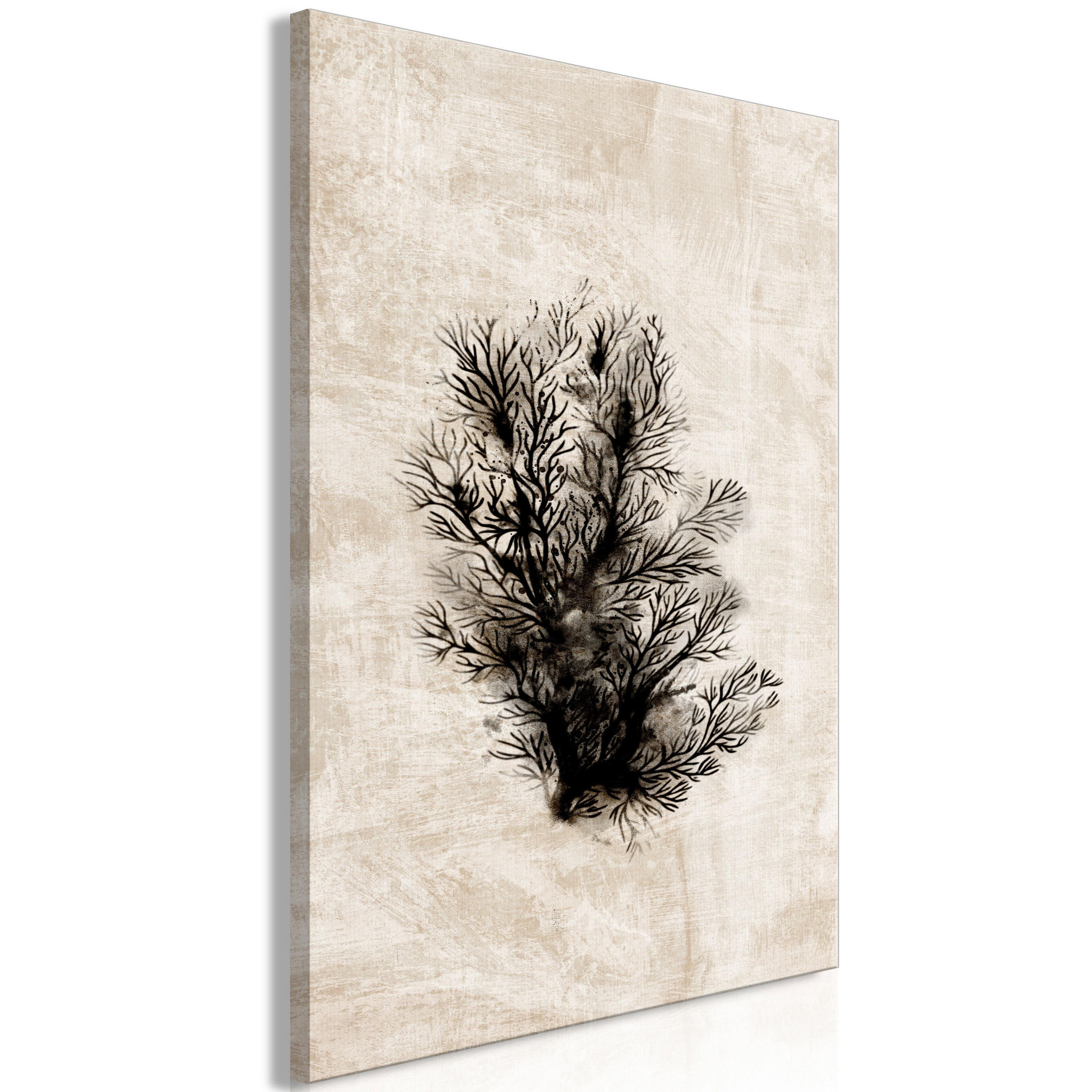 KUNSTDRUCK Braun 40/60 cm - Schwarz/Braun, Textil (40/60cm) - KUNSTLOFT