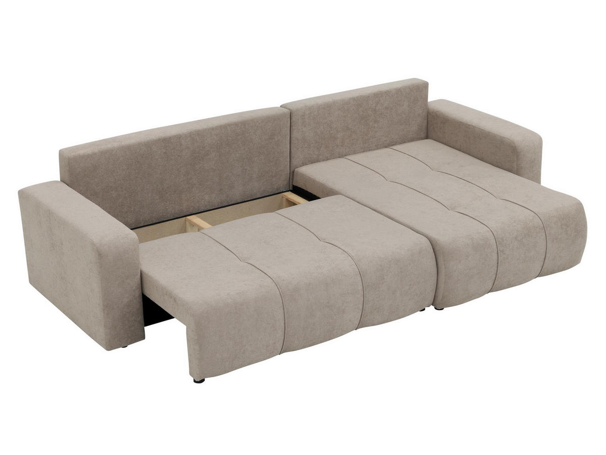 ECKSOFA Furyn Maxi - Gelb/Schwarz, Holz/Kunststoff (274/145cm) - MIRJAN24