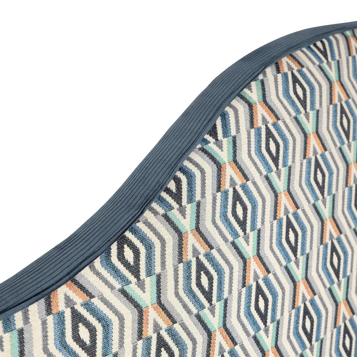 BETTKOPFTEIL 150 cm SUZANNE - Dunkelblau, Holz (160/74/8cm) - RNT By Really Nice Things