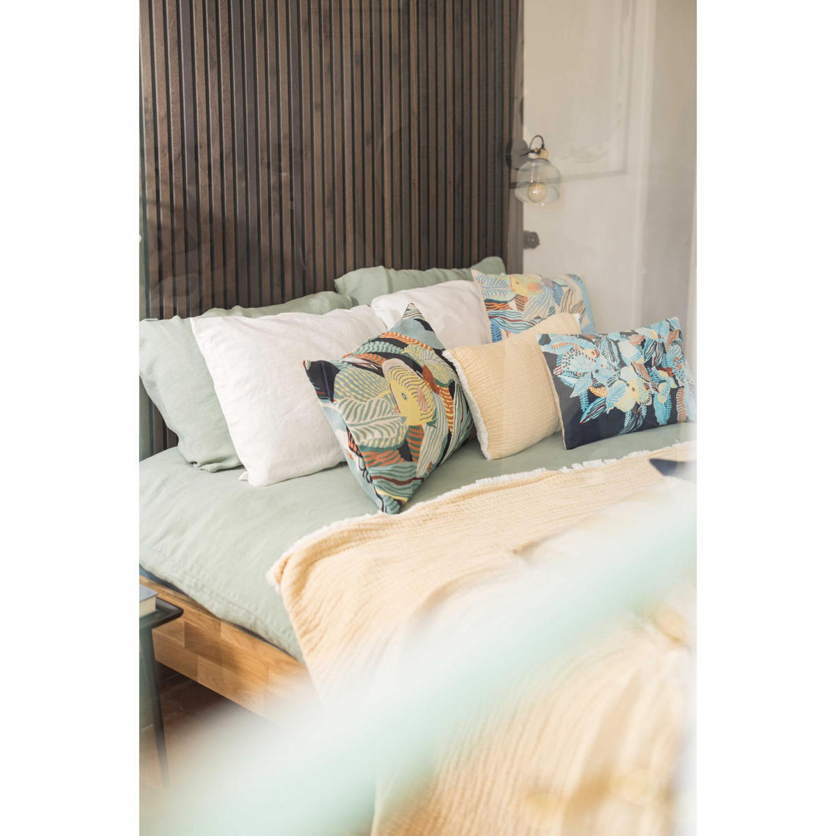 ÜBERWURF Emilio mirabelle 240 x 260 cm - Beige, Textil (240/260cm) - Vivaraise