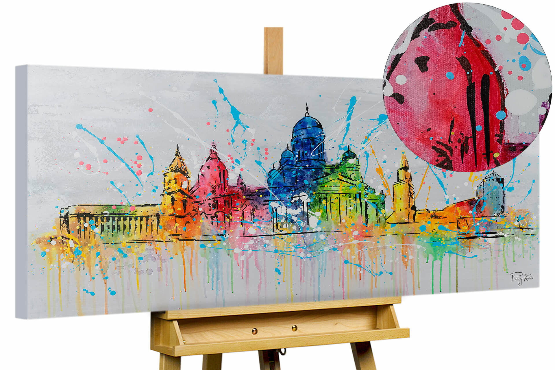 ACRYLBILD HANDGEMALT 120/60 cm - Multicolor, Holz/Textil (120/60cm) - KUNSTLOFT