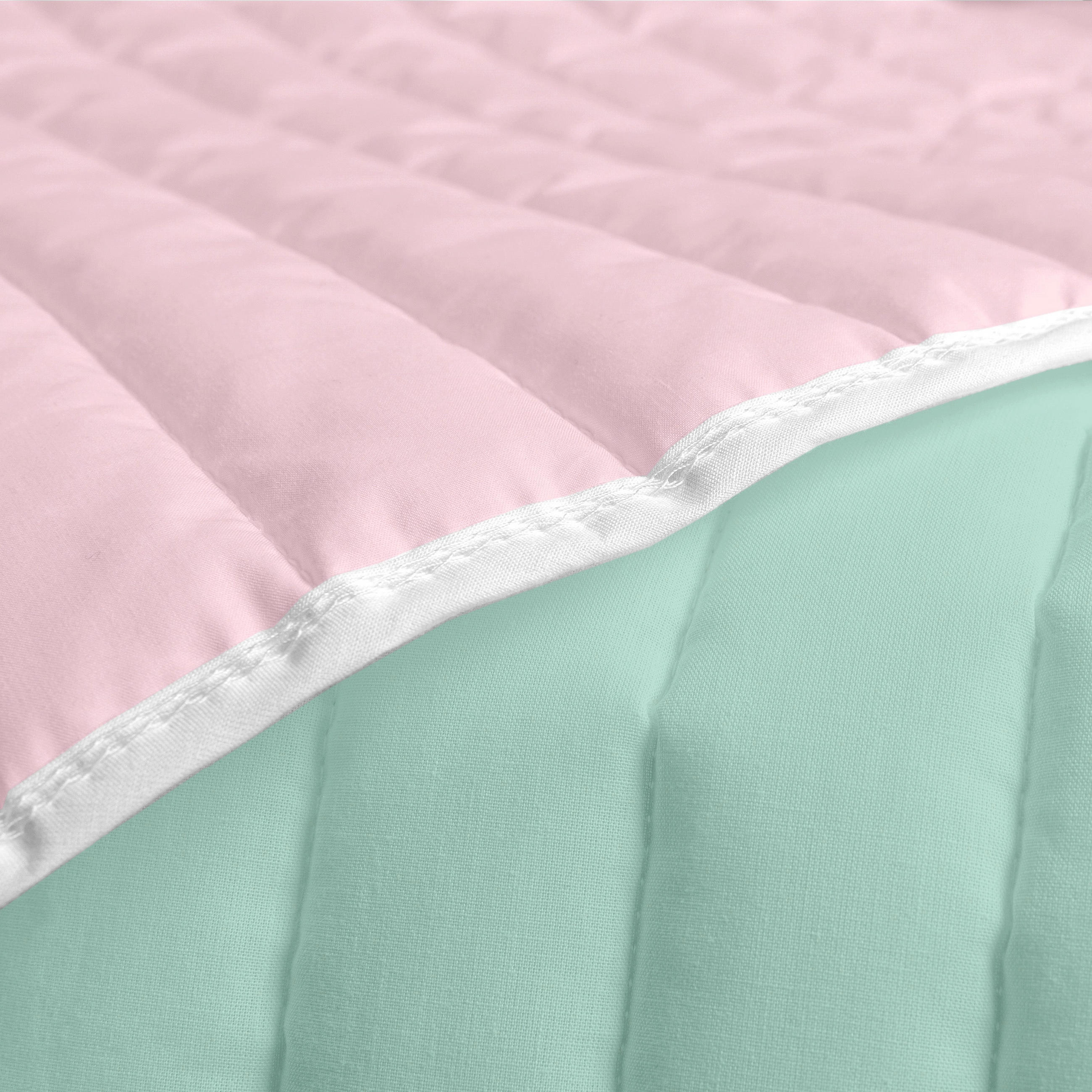 TAGESDECKE dash 200x260 cm (bett 105) minze - Mintgrün, Textil (200/260cm) - Happy Friday