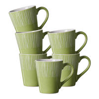 HENKELBECHER Banda Grün 315 ml 6er Set - Grün, Keramik (0.32L) - Ritzenhoff Breker