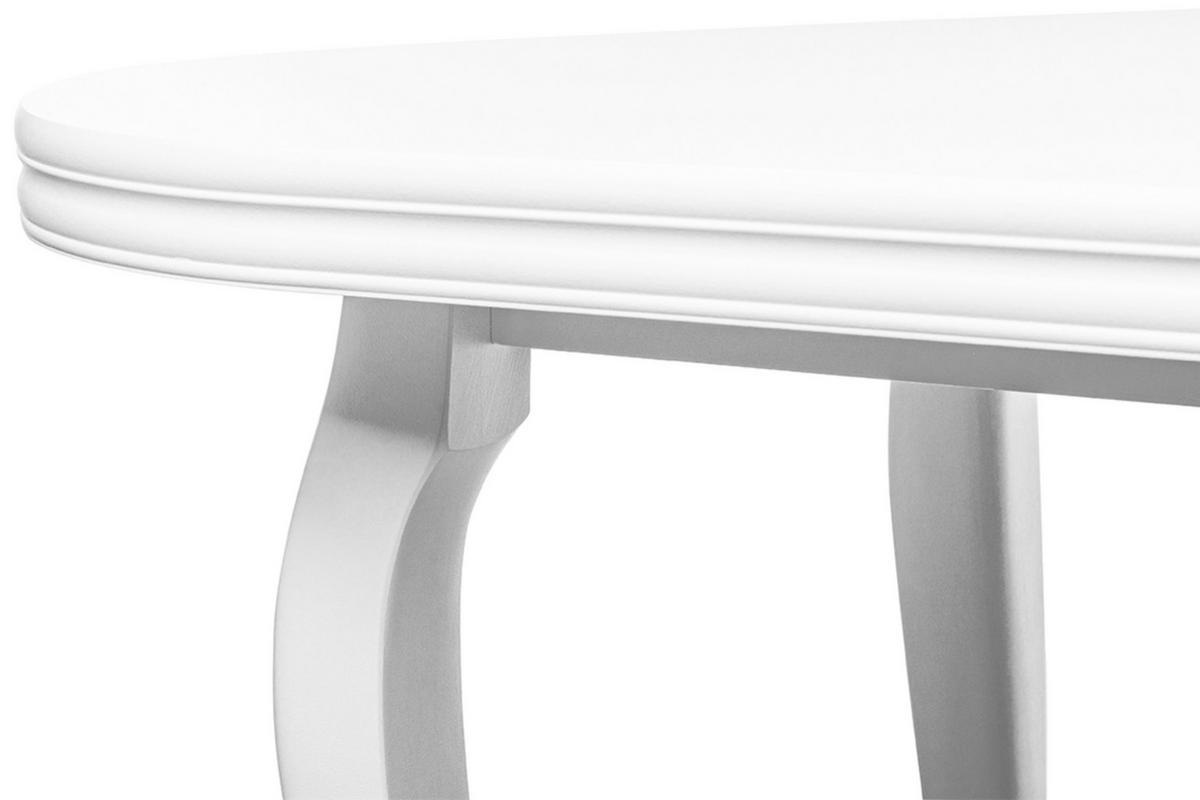 ESSTISCH ALTIS ausziehbar bis 180cm, Weiß - Weiß, Holz (80/140/77cm) - KONSIMO®