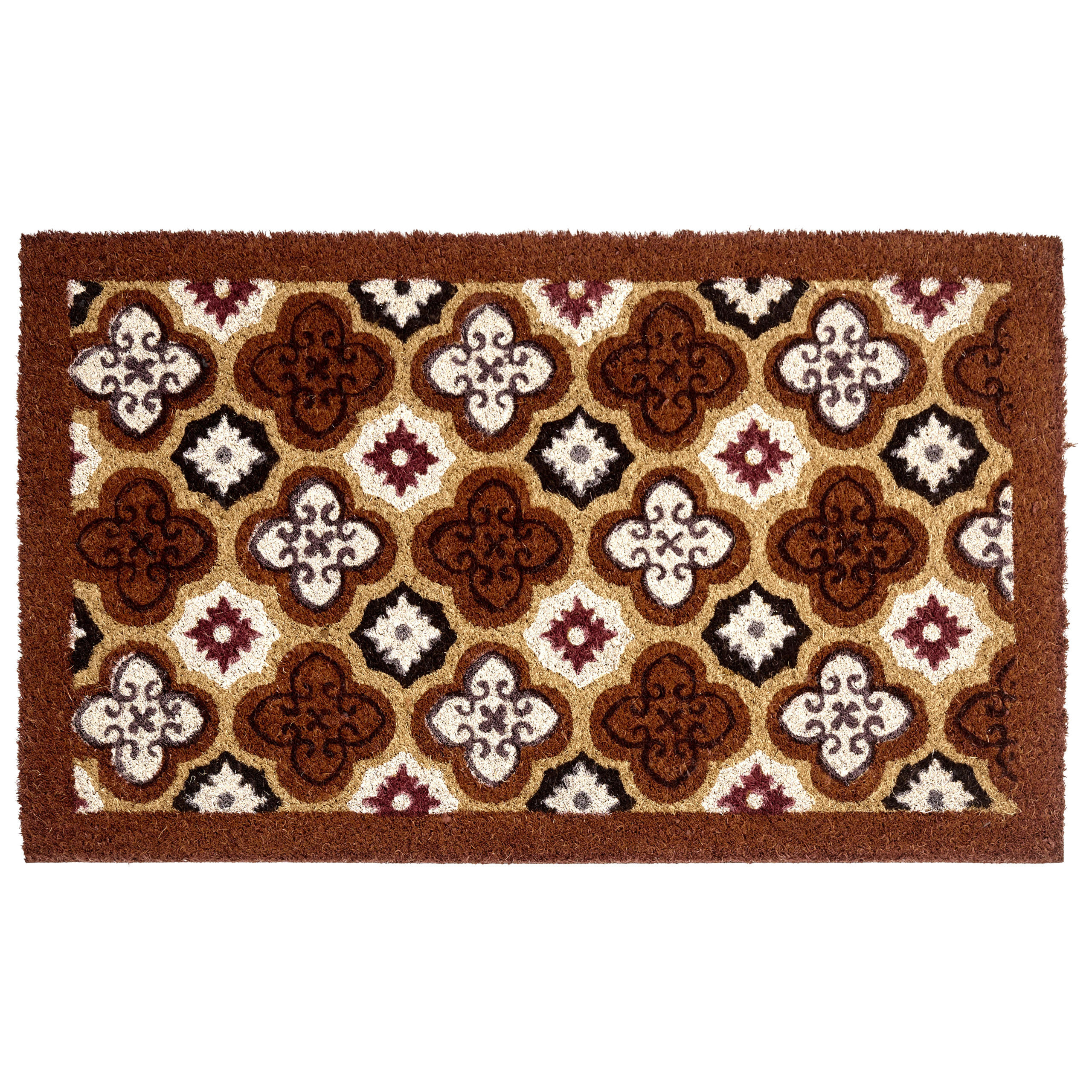 FUSSMATTE Braun 45/75 cm Kokosfasern Seletna - Braun, Textil (45/75cm) - Beliani