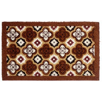 FUSSMATTE Braun 45/75 cm Kokosfasern Seletna - Braun, Textil (45/75cm) - Beliani