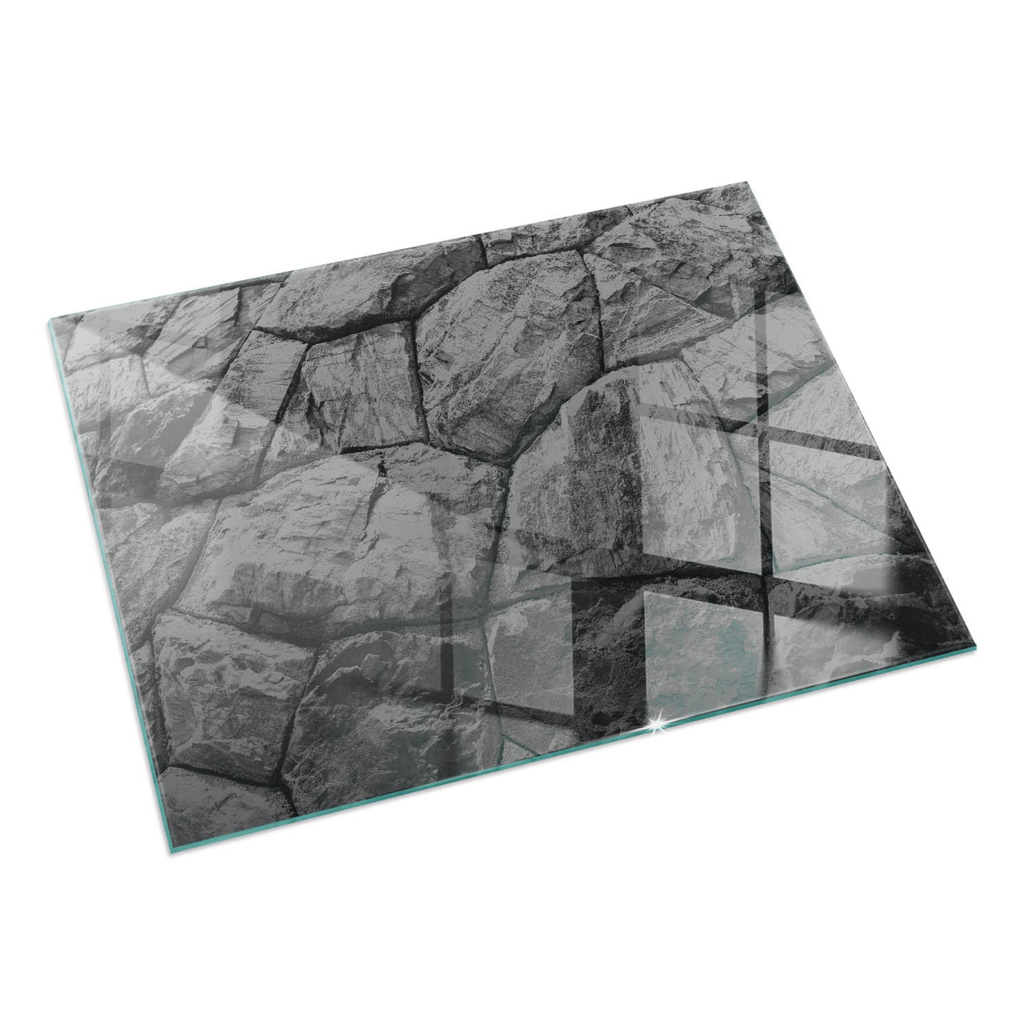 ArtPrintCave Glasplatte Grau 60x40x0.4 cm