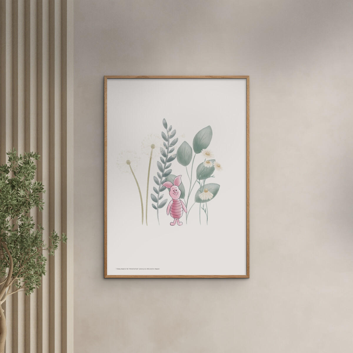 POSTER Disney's Piglet Among Dandelions - Multicolor, Papier (70/100/0.1cm) - Poster&Frame