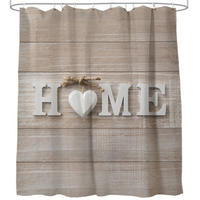 DUSCHVORHANG Home 180 x 200 cm - Braun, Textil (180/200cm) - Sanilo