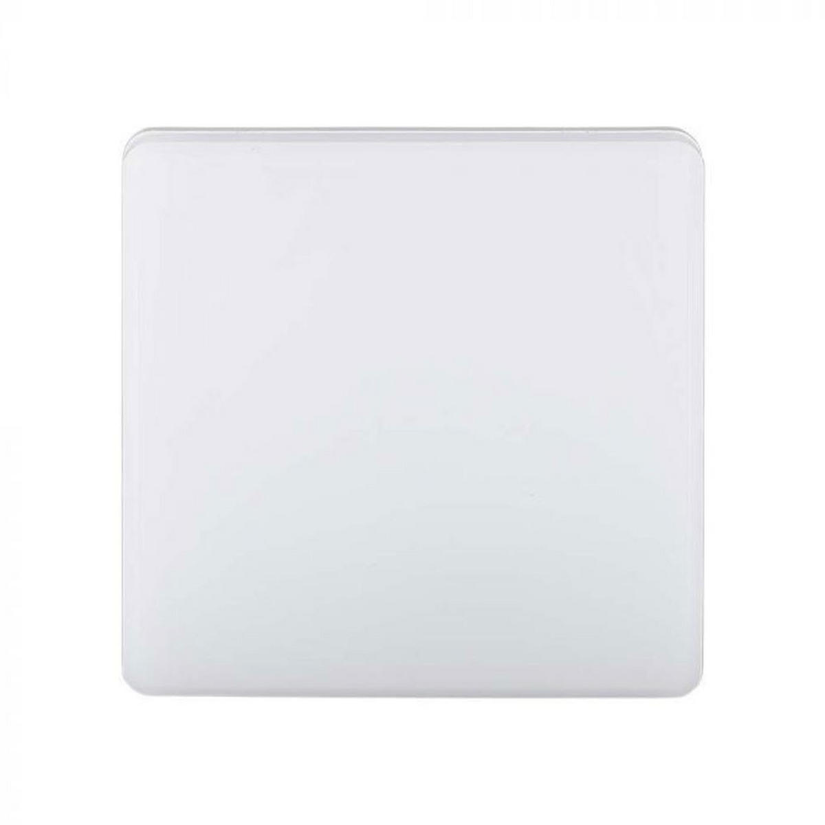 LED DECKENLEUCHTE Kunststoff Weiß Quadrat - Weiß, Kunststoff (20/20/4.75cm)