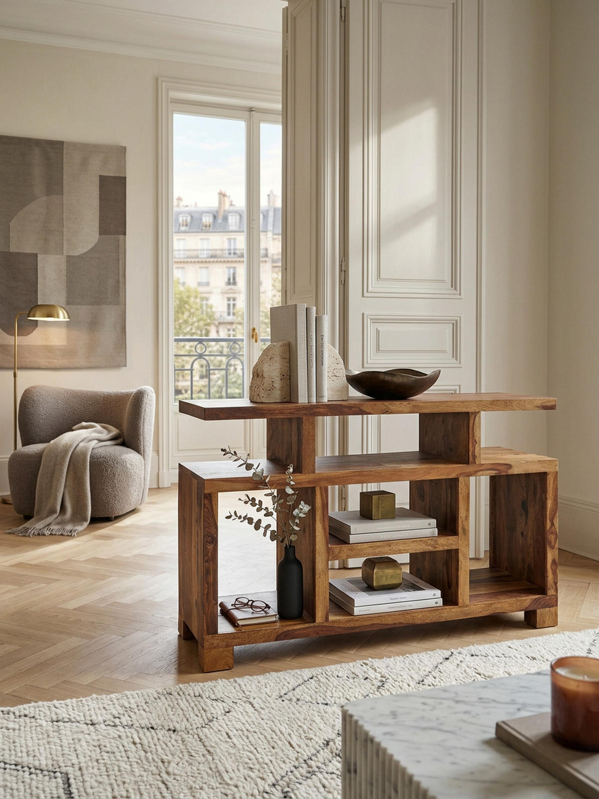 SIDEBOARD – Massivholz, 115x76x40 cm, Landhausstil, auch als TV-Kommode - Braun, Holz (115/76/40cm) - KADIMA DESIGN